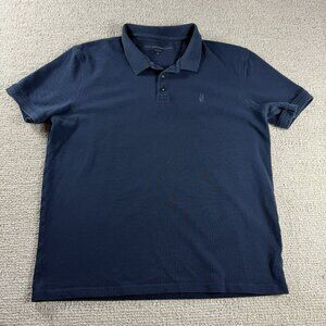 John Varvatos USA Short Sleeve Polo Shirt Blue Men’s Size Medium